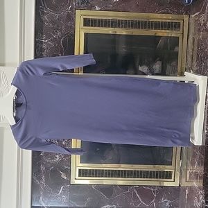 Blue gray formfitting midi dress H&M Small